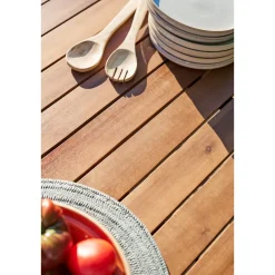 Table de jardin extensible PARADIZE Effet Noyer & Graphite