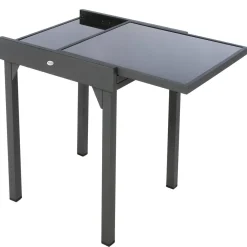 Table de jardin extensible PIAZZA Graphite