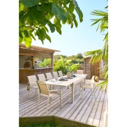 Table de jardin extensible PIAZZA Argile
