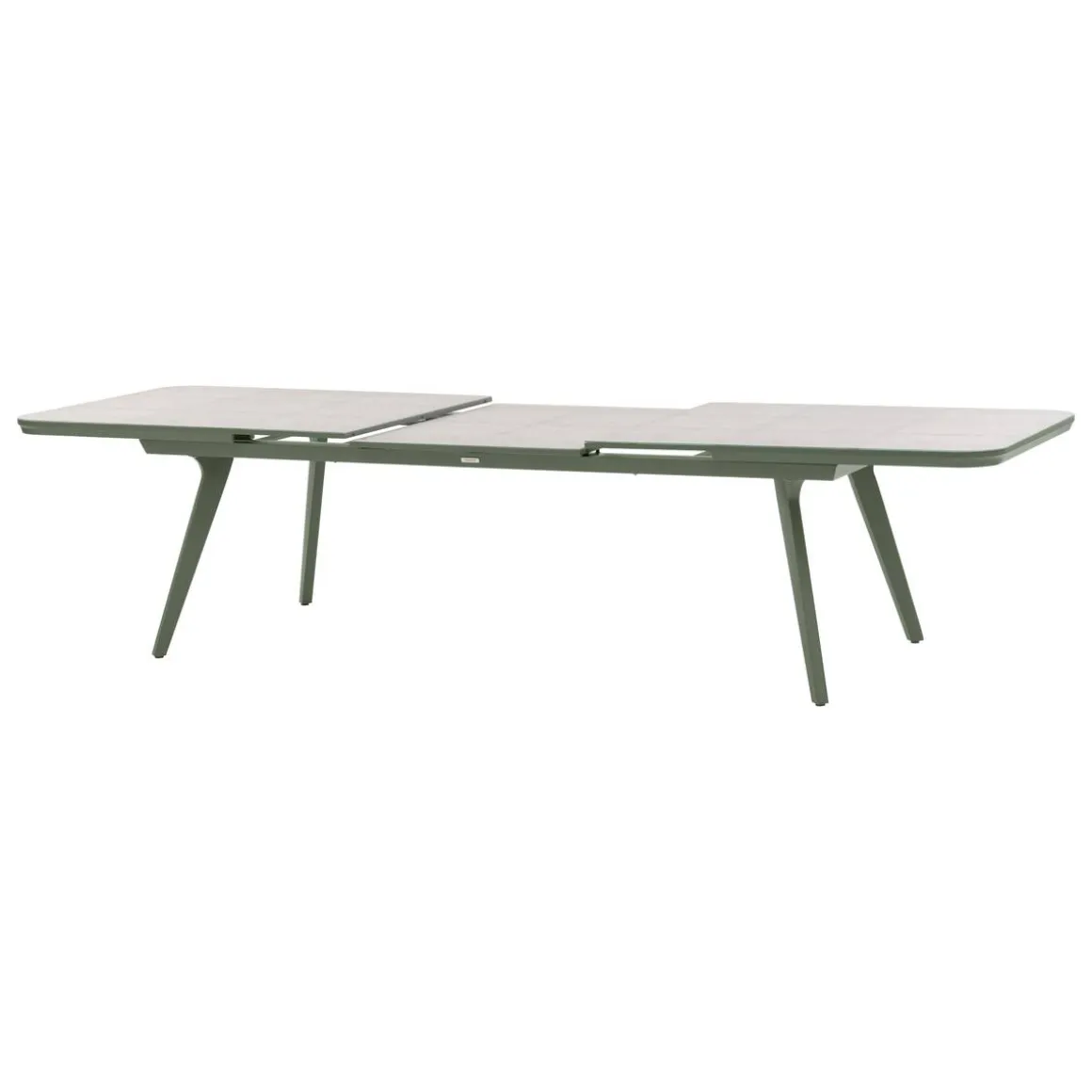 Table de jardin extensible PULPY Vert laurier & Gris granite