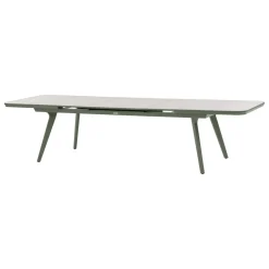 Table de jardin extensible PULPY Vert laurier & Gris granite