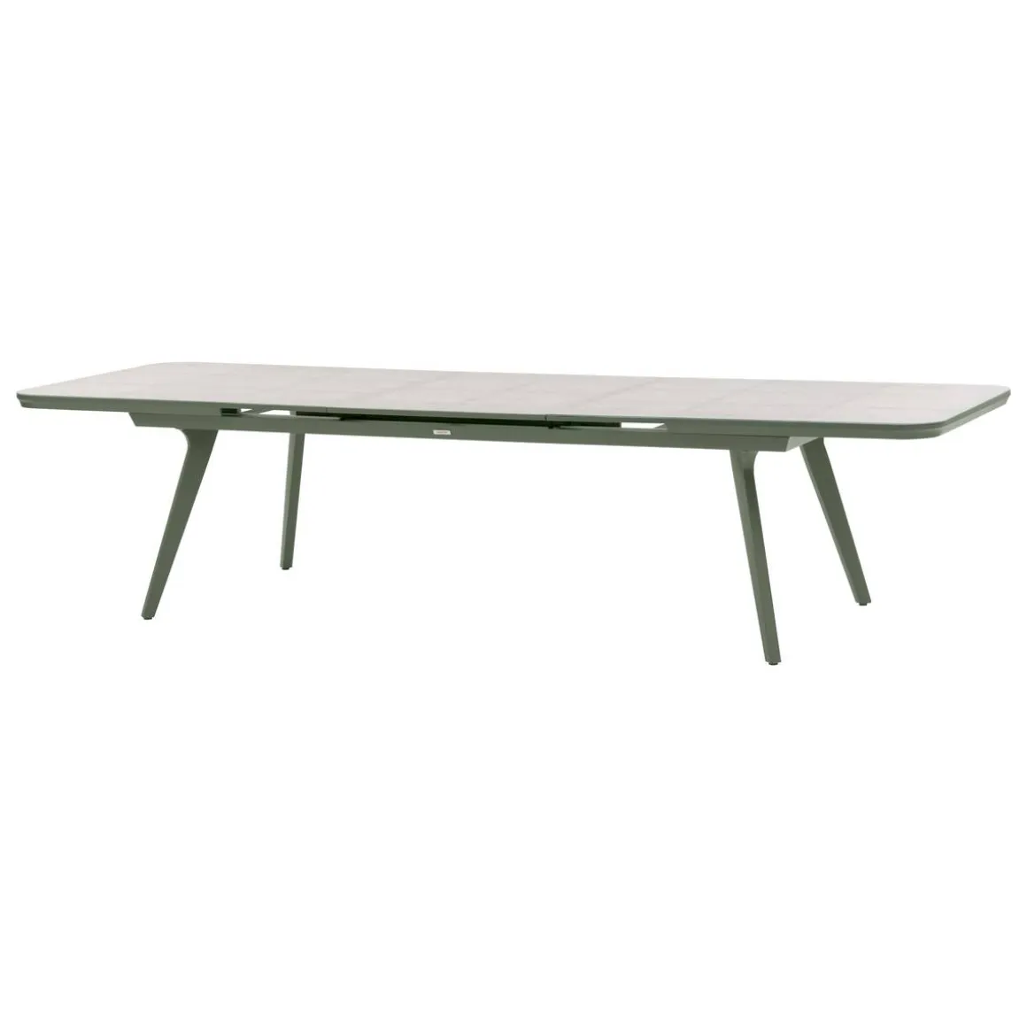 Table de jardin extensible PULPY Vert laurier & Gris granite