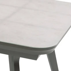 Table de jardin extensible PULPY Vert laurier & Gris granite