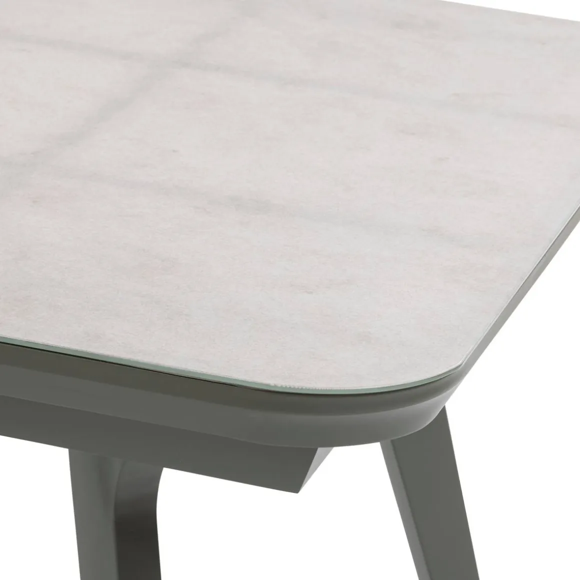 Table de jardin extensible PULPY Vert laurier & Gris granite