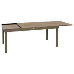 Table de jardin extensible rectangulaire PIAZZA Truffe / Café