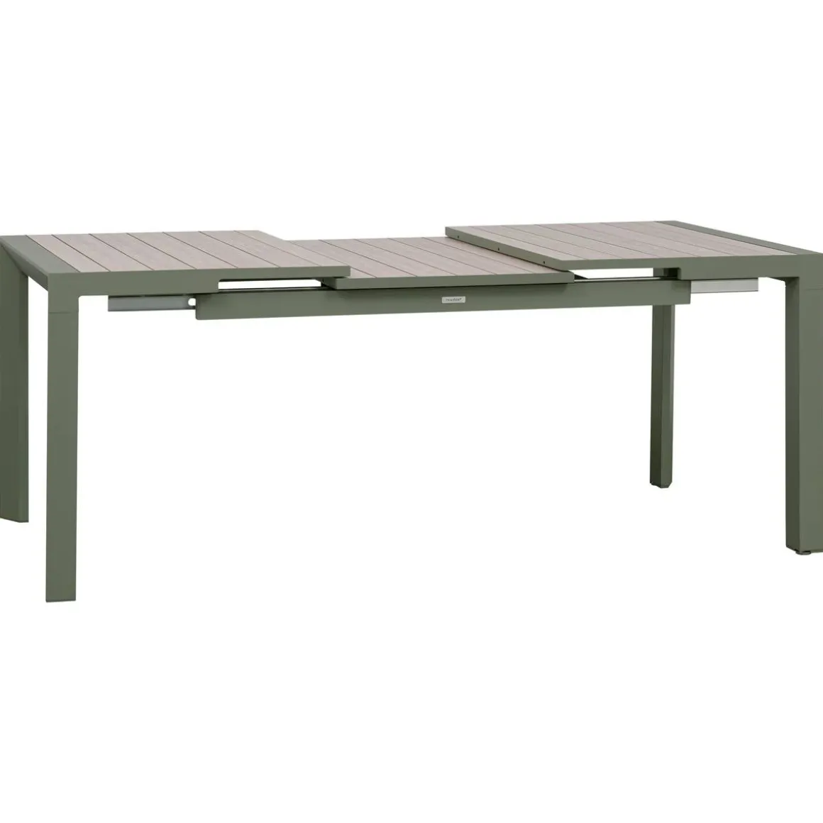 Table de jardin extensible rectangulaire EVASION Lin / Vert laurier