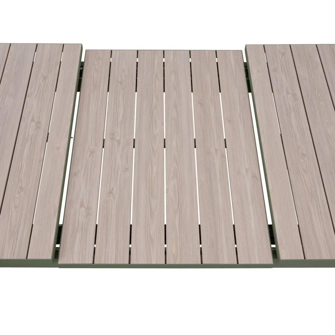 Table de jardin extensible rectangulaire EVASION Lin / Vert laurier