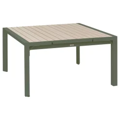 Table de jardin extensible rectangulaire EVASION Lin / Vert laurier