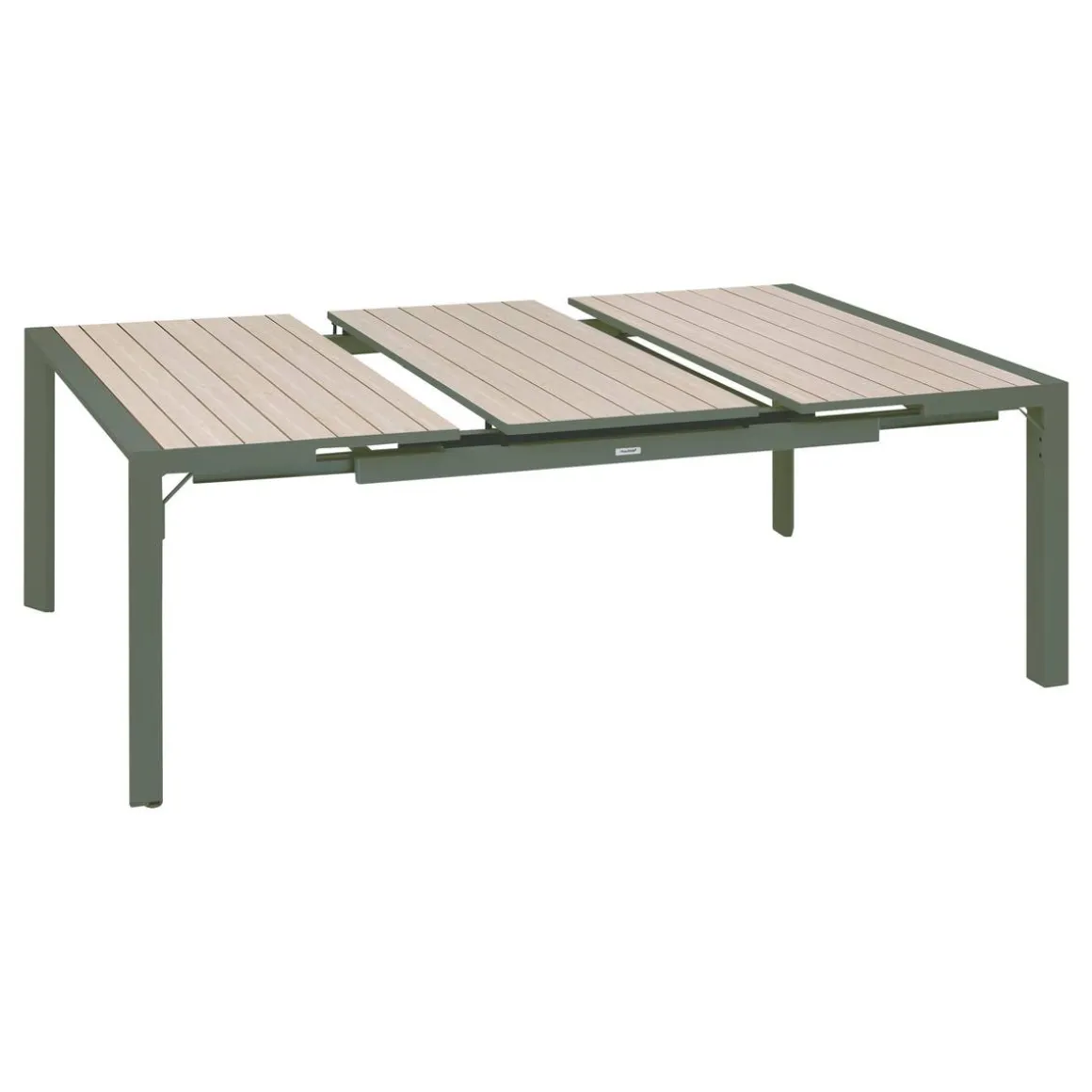 Table de jardin extensible rectangulaire EVASION Lin / Vert laurier