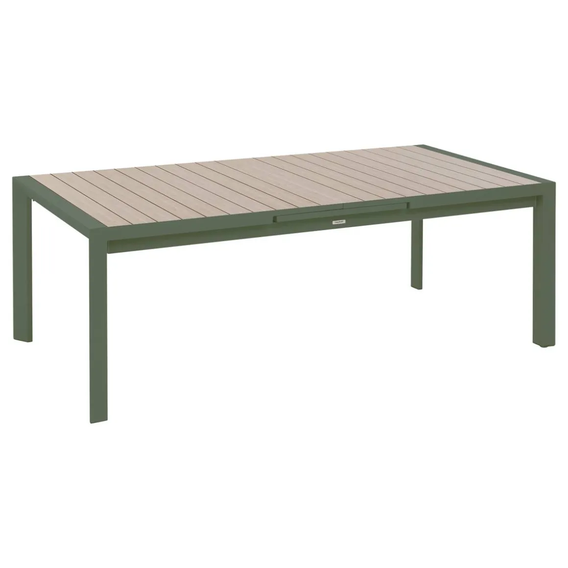 Table de jardin extensible rectangulaire EVASION Lin / Vert laurier