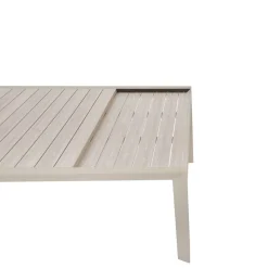 Table de jardin extensible rectangulaire EVASION Lin / Argile