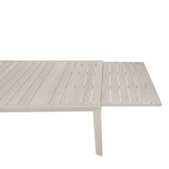 Table de jardin extensible rectangulaire EVASION Lin / Argile