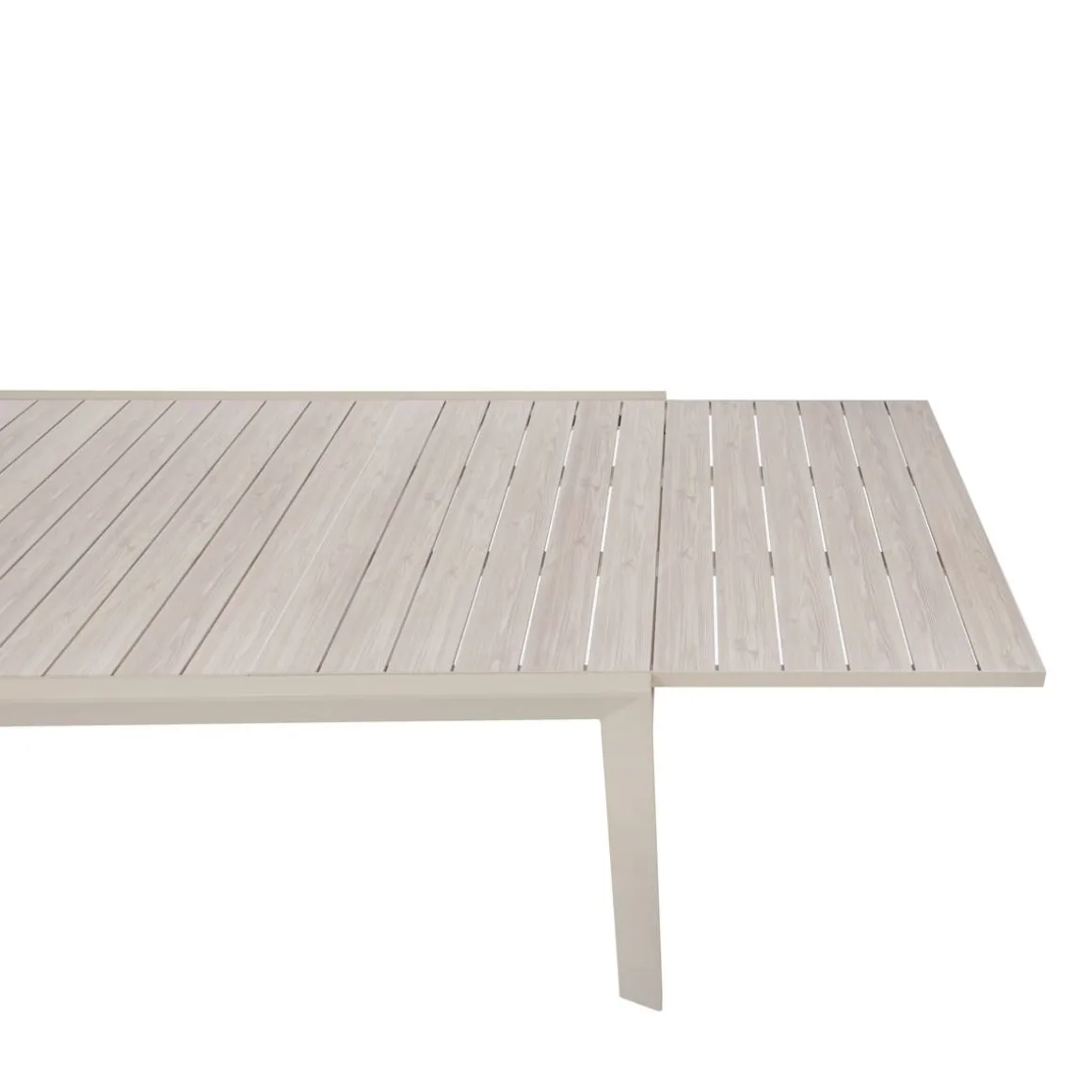 Table de jardin extensible rectangulaire EVASION Lin / Argile