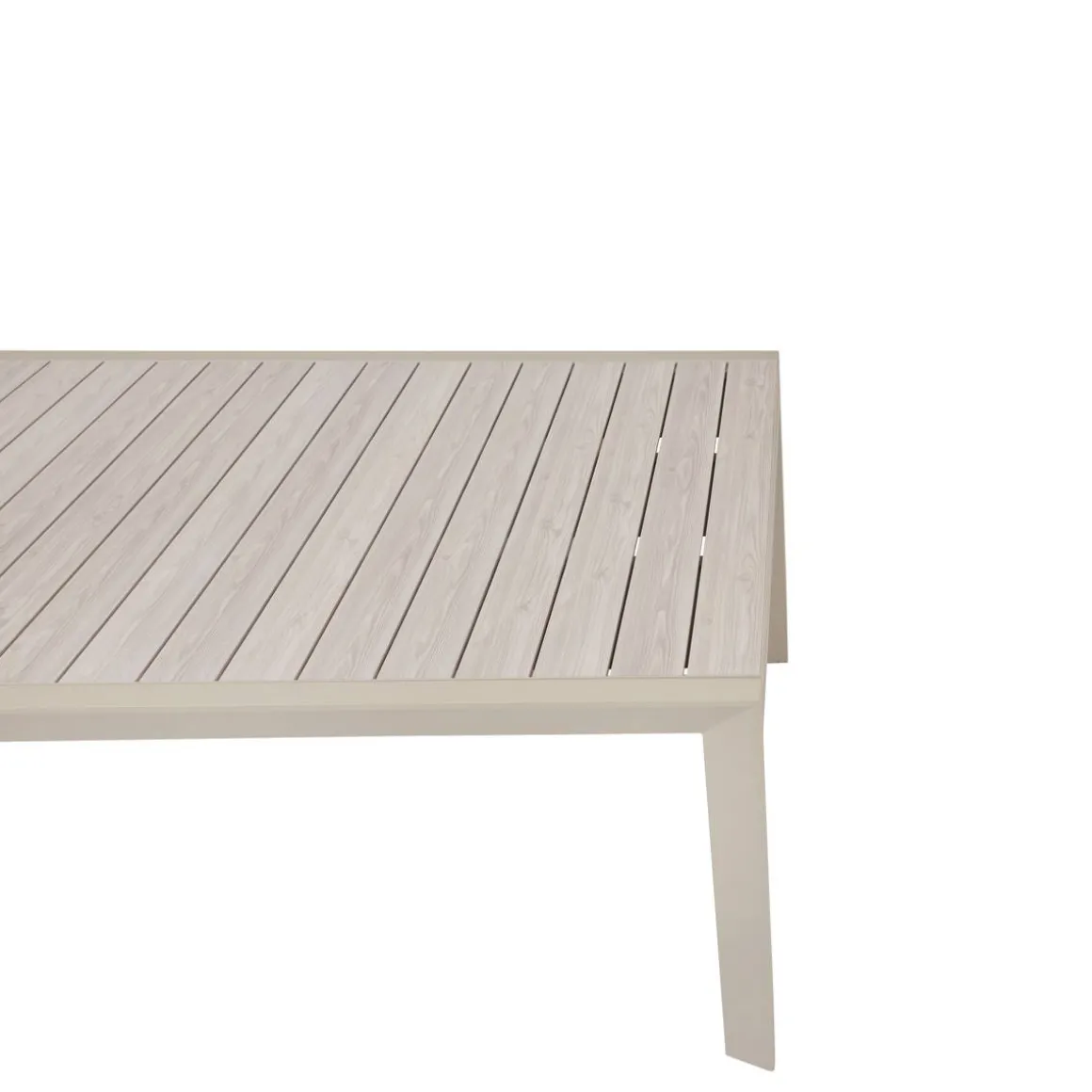 Table de jardin extensible rectangulaire EVASION Lin / Argile