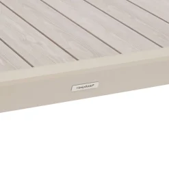 Table de jardin extensible rectangulaire EVASION Lin / Argile