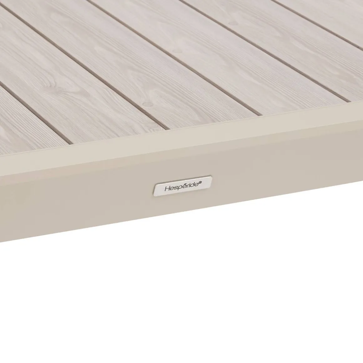 Table de jardin extensible rectangulaire EVASION Lin / Argile