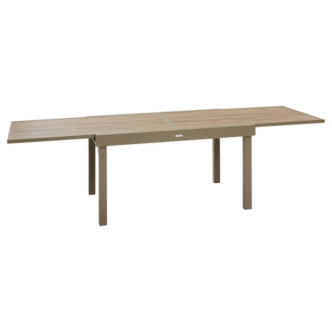 Table de jardin extensible rectangulaire PIAZZA Truffe / Café