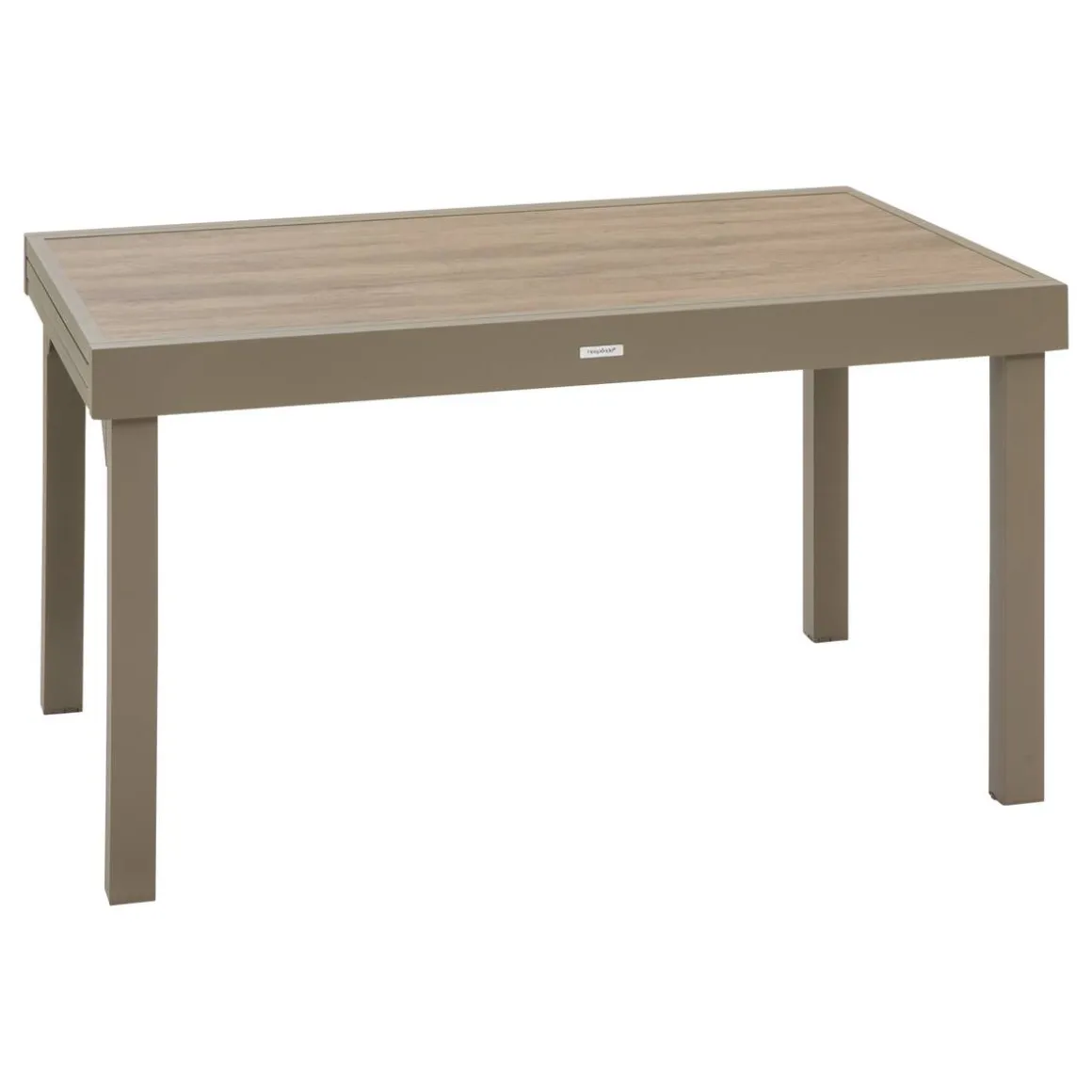 Table de jardin extensible rectangulaire PIAZZA Truffe / Café