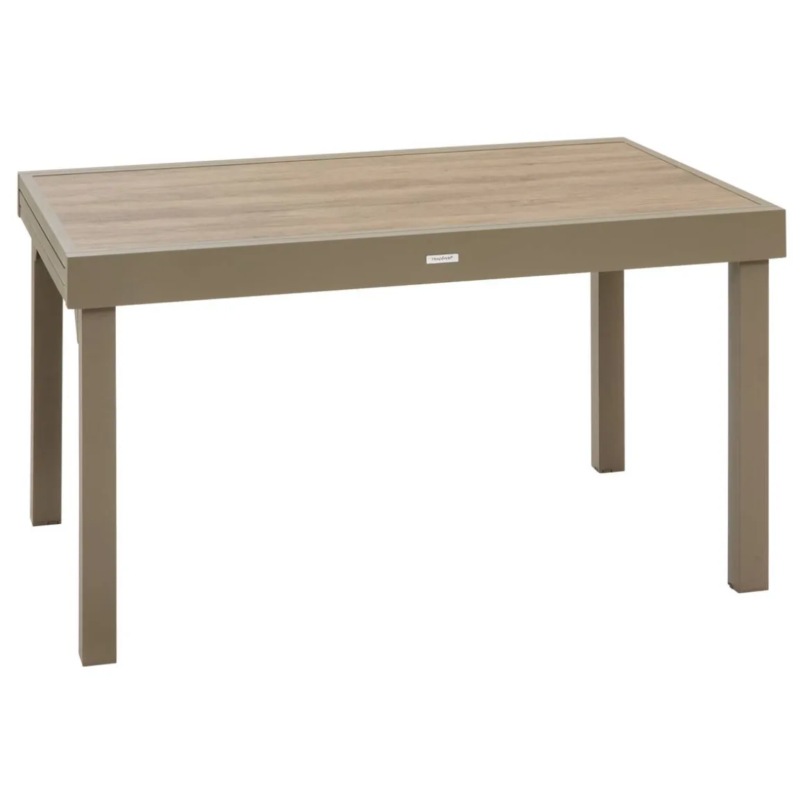 Table de jardin extensible rectangulaire PIAZZA Truffe / Café