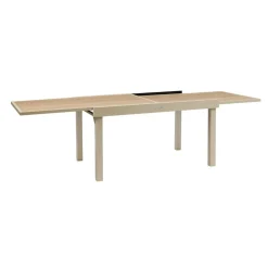 Table de jardin extensible rectangulaire PIAZZA Epeautre / Argile