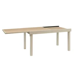 Table de jardin extensible rectangulaire PIAZZA Epeautre / Argile