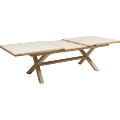 Table de jardin extensible rectangulaire AXIOME Argile / Honey