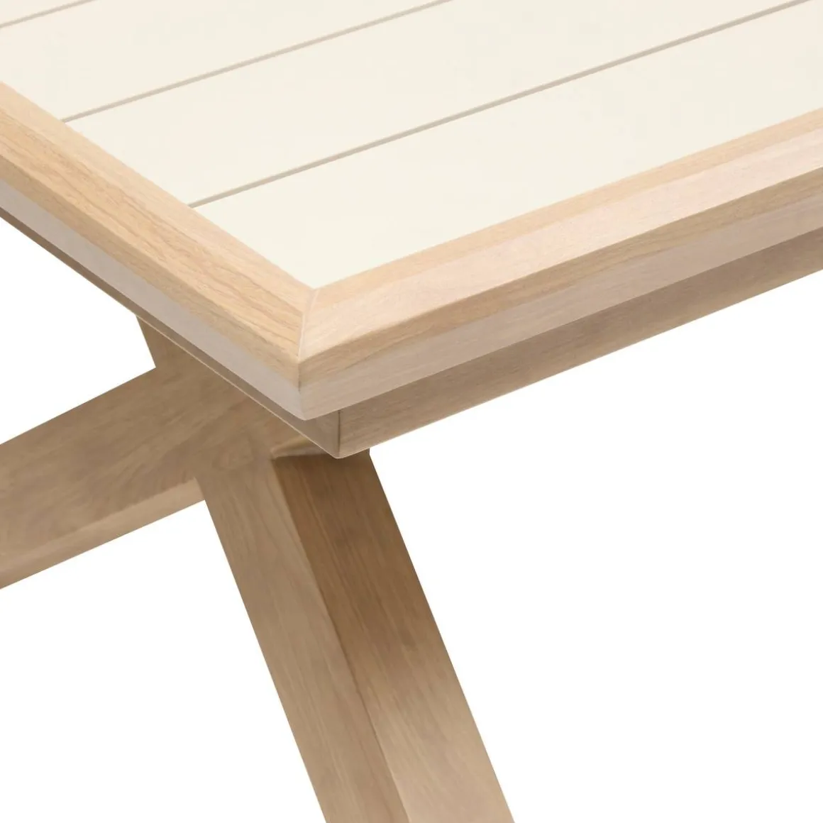 Table de jardin extensible rectangulaire AXIOME Argile / Honey