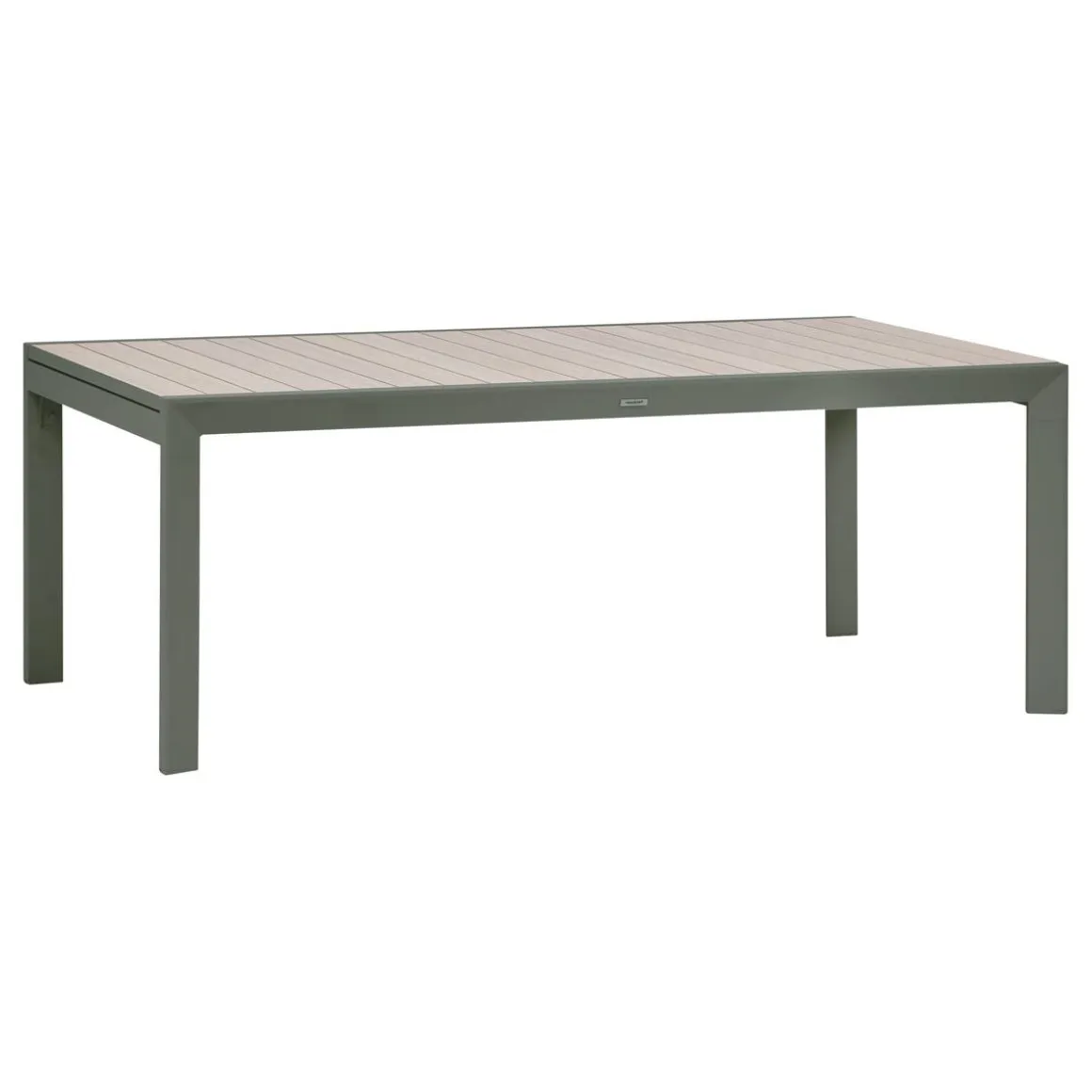Table de jardin extensible rectangulaire EVASION Lin / Vert laurier