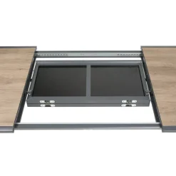 Table de jardin extensible rectangulaire PAVANE Truffe / Graphite