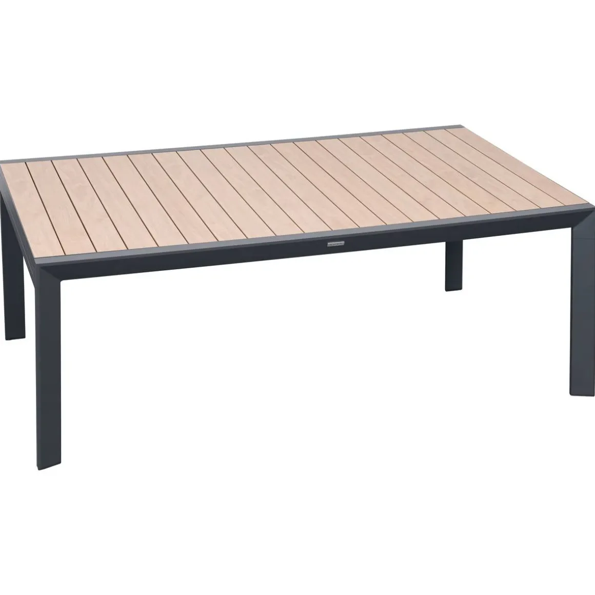 Table de jardin extensible rectangulaire EVASION Honey / Graphite