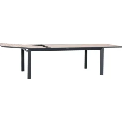 Table de jardin extensible rectangulaire EVASION Honey / Graphite