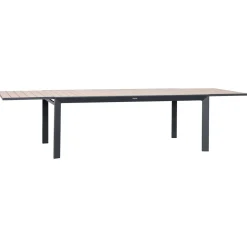 Table de jardin extensible rectangulaire EVASION Honey / Graphite
