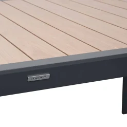 Table de jardin extensible rectangulaire EVASION Honey / Graphite