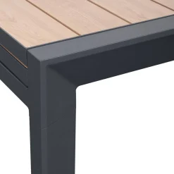 Table de jardin extensible rectangulaire EVASION Honey / Graphite