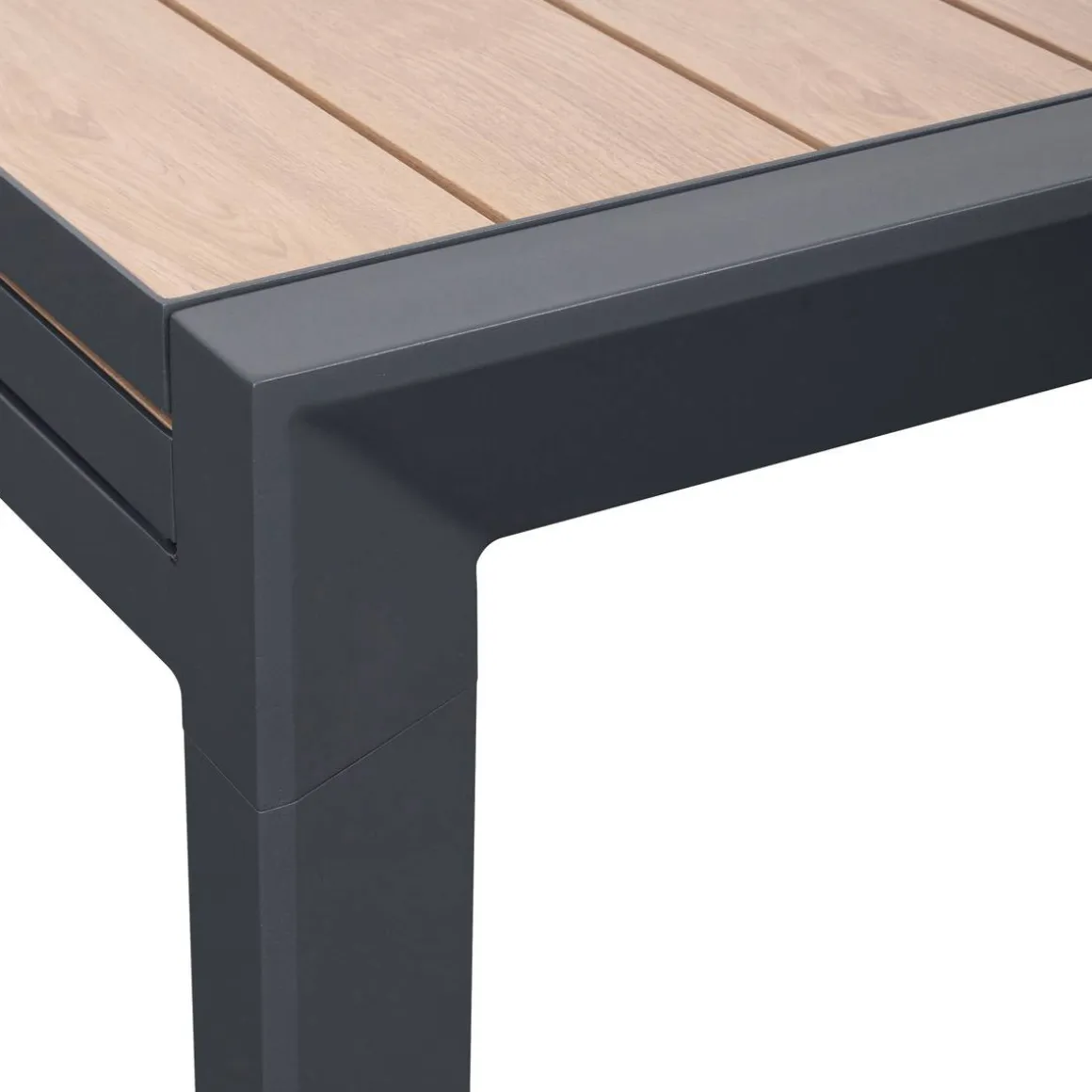 Table de jardin extensible rectangulaire EVASION Honey / Graphite