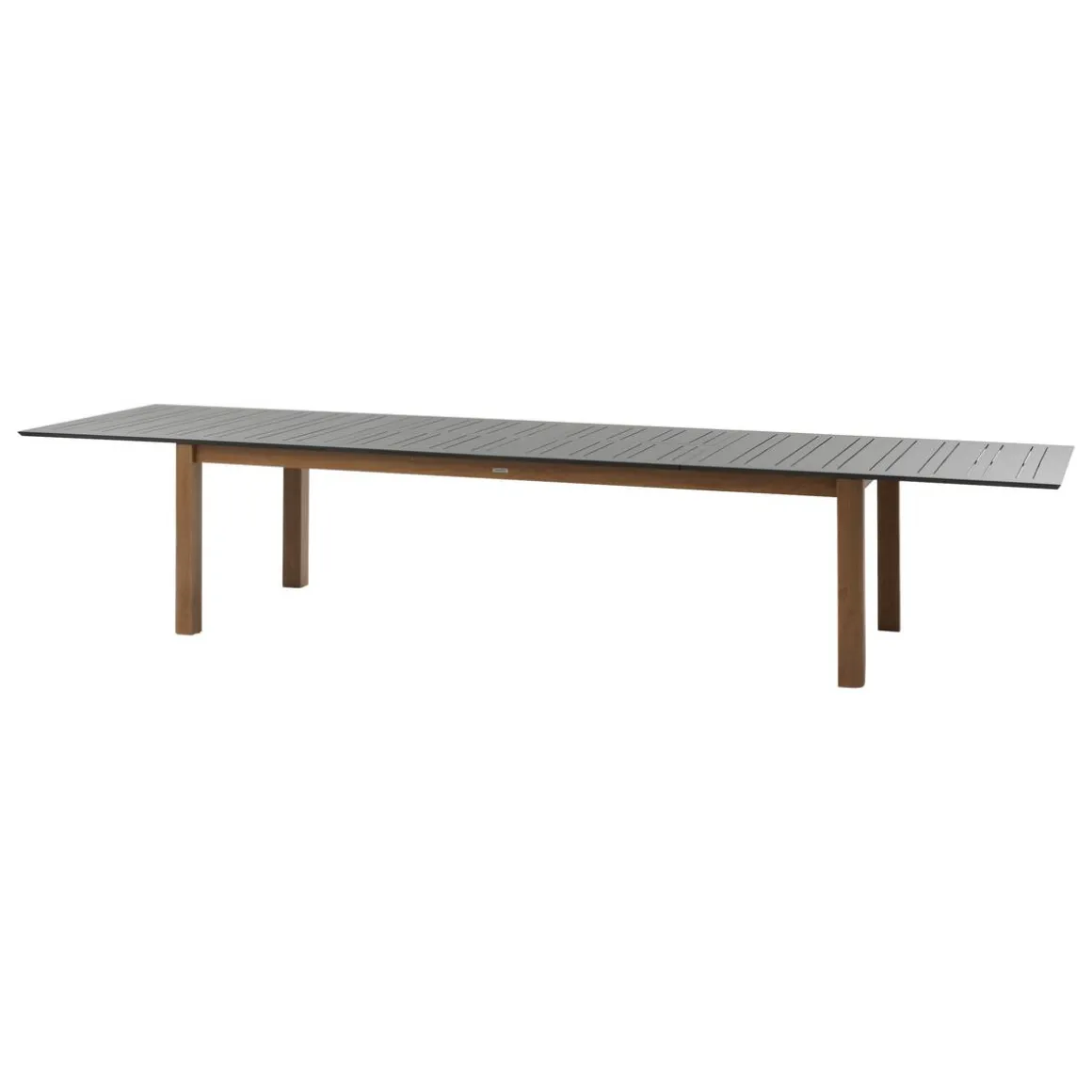 Table de jardin extensible rectangulaire MICEIRA Graphite & Honey