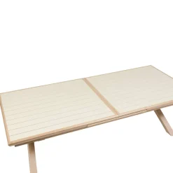 Table de jardin extensible rectangulaire AXIOME Argile / Honey