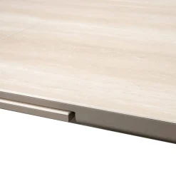 Table de jardin extensible rectangulaire VOLUPTY Beige ficelle / Argile