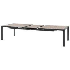 Table de jardin extensible ÉVASION Effet bois Honey & Graphite