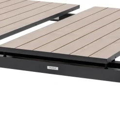 Table de jardin extensible ÉVASION Effet bois Honey & Graphite