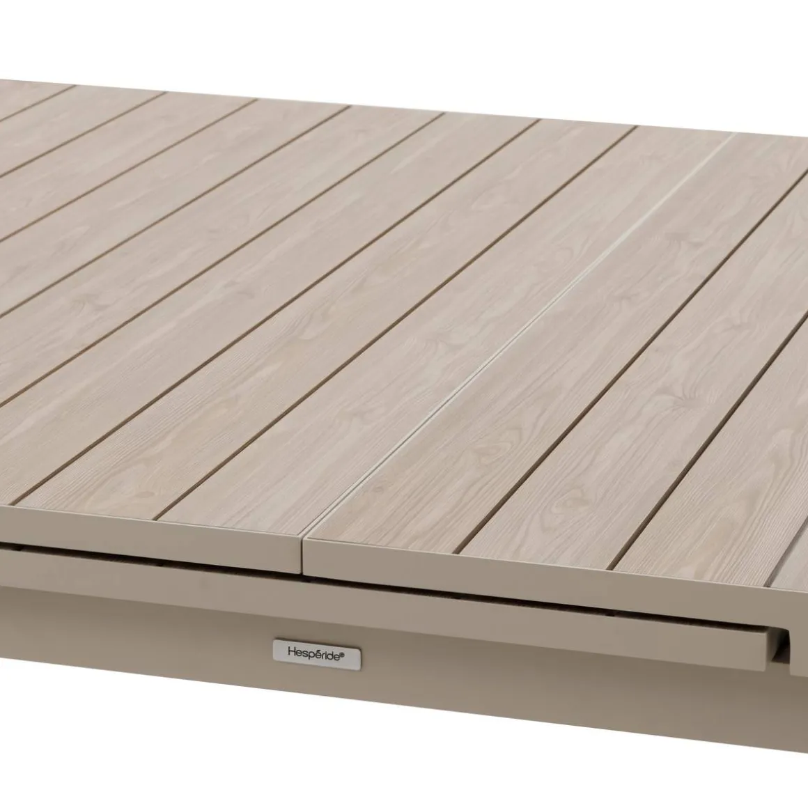 Table de jardin extensible ÉVASION Effet bois Lin & Argile