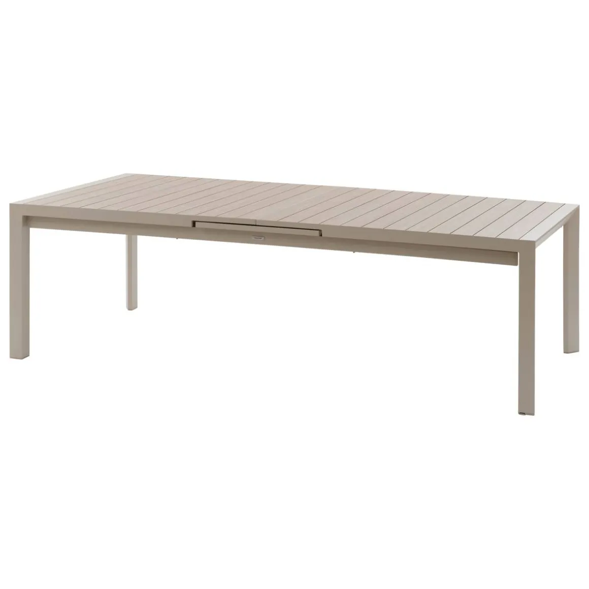 Table de jardin extensible ÉVASION Effet bois Lin & Argile