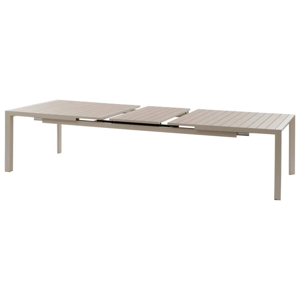 Table de jardin extensible ÉVASION Effet bois Lin & Argile
