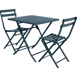Table de jardin pliante carrée GREENSBORO Pétrole