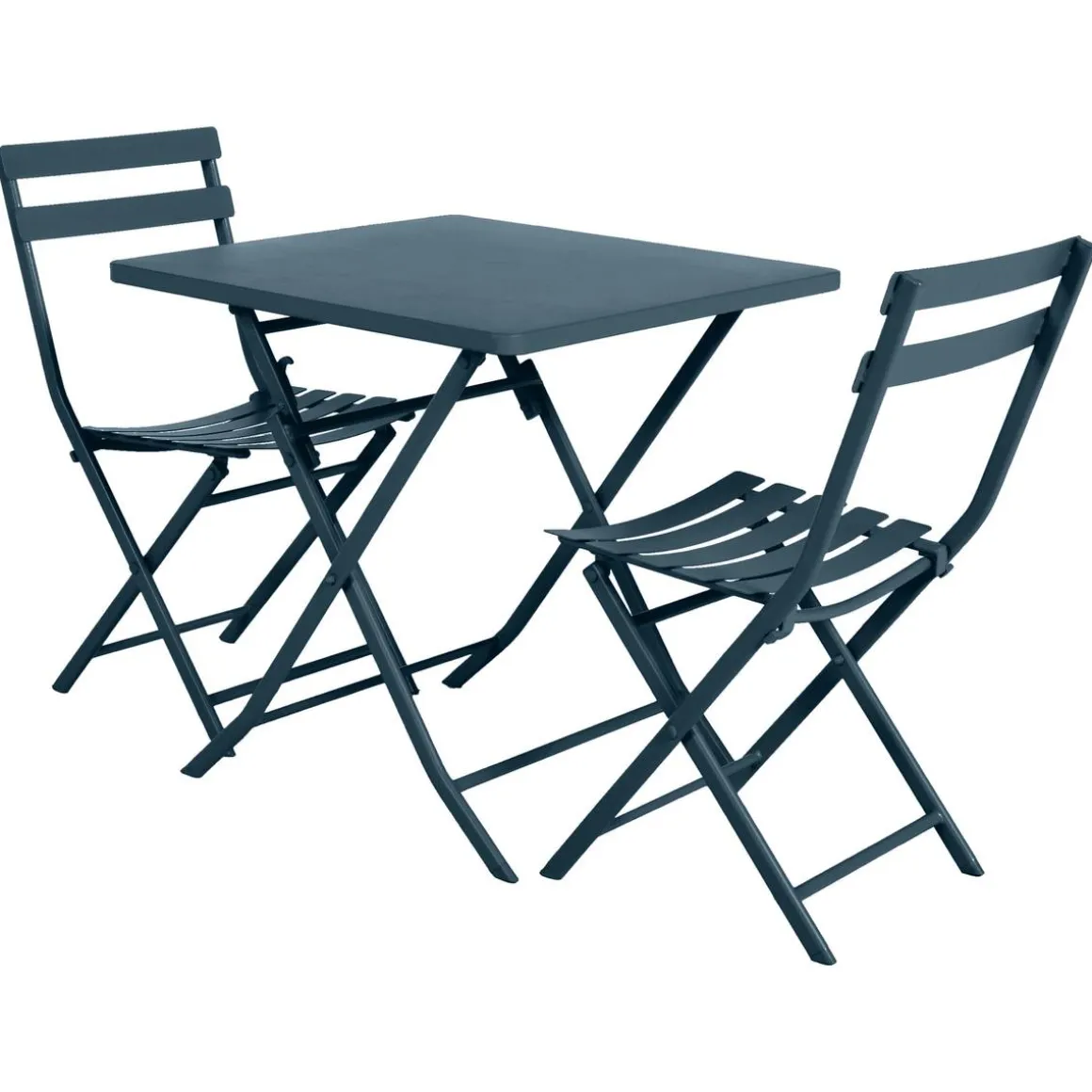 Table de jardin pliante carrée GREENSBORO Pétrole