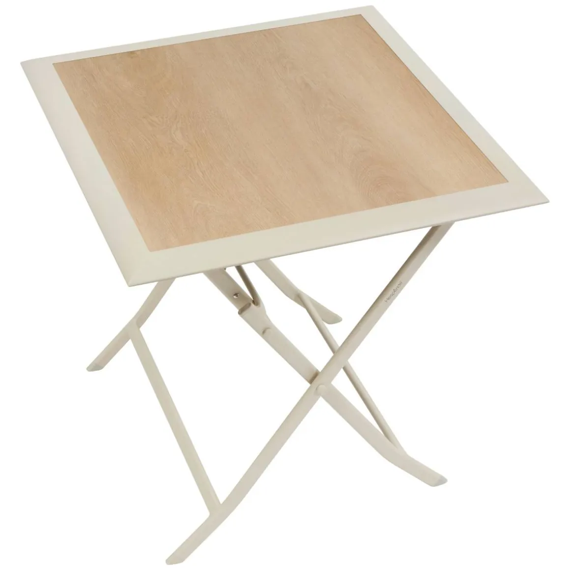 Table de jardin pliante carréee AZUA Epeautre / Argile