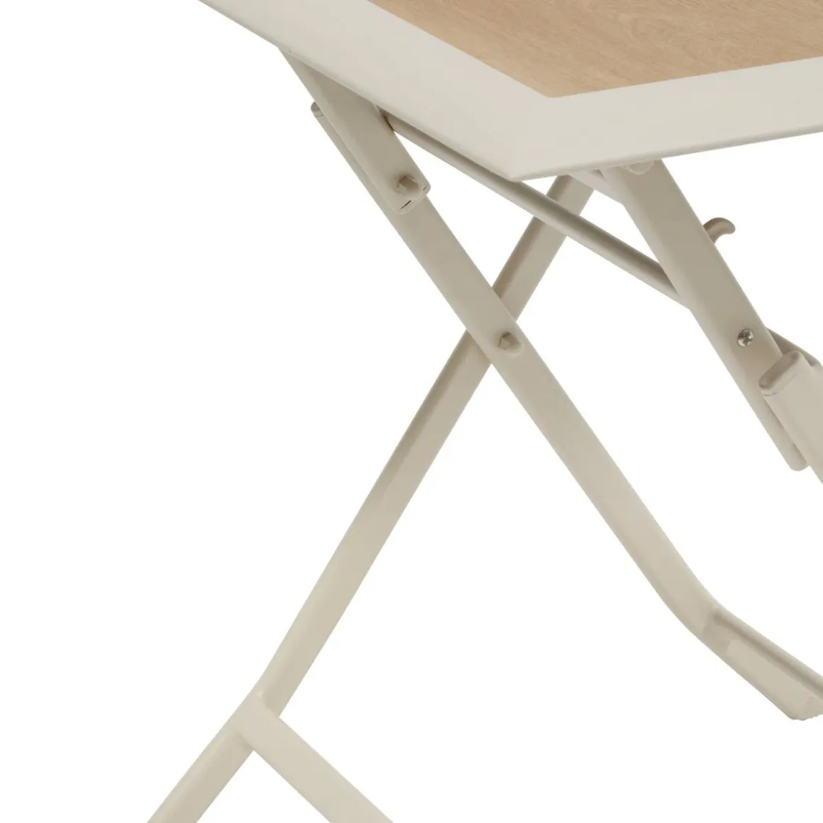 Table de jardin pliante carréee AZUA Epeautre / Argile