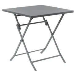 Table de jardin pliante carrée GREENSBORO Gris quartz
