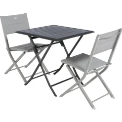 Table de jardin pliante carrée AZUA Graphite