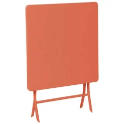 Table de jardin pliante carrée GREENSBORO Ambre